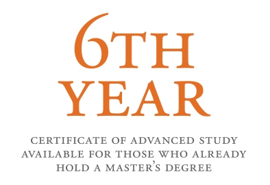 6th year certificate of advanced student available for those who already hold a Master's degree
