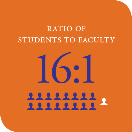 16 to One Student to Faculty Ratio